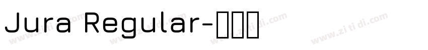 Jura Regular字体转换